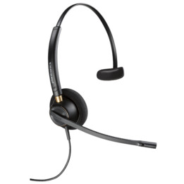 Auriculares de oficina - Poly EncorePro 510 Auricular monoaural +Conexión rápida POLY, Circumaural, Negro