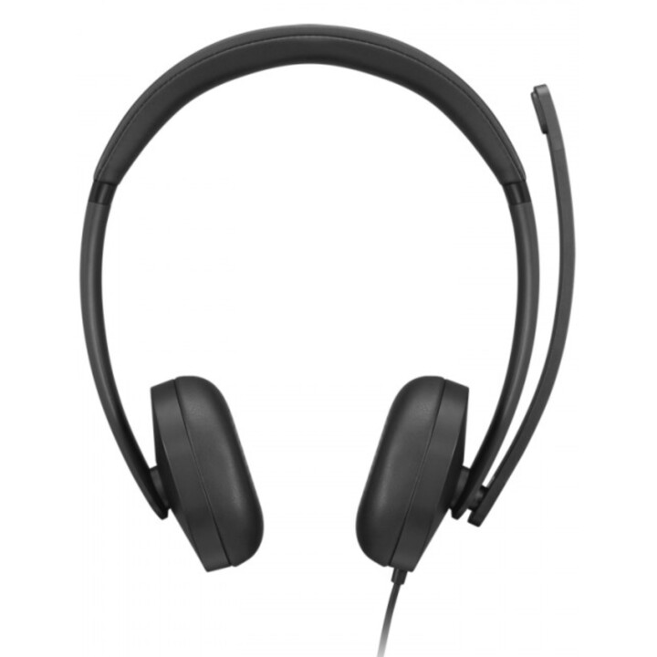 Lenovo - VoIP Headset 5000 Auscultadores com fios para escritório/centro de chamadas, USB Type-C, Preto