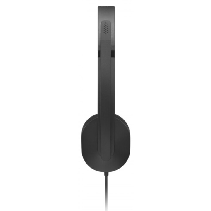 Lenovo - VoIP Headset 5000 Auscultadores com fios para escritório/centro de chamadas, USB Type-C, Preto