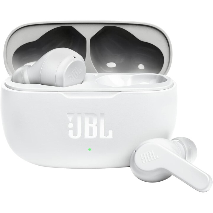 Auriculares Bluetooth JBL Wave 200TWS con estuche de carga/ Autonomía 5h/ Blancos
