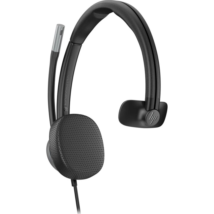 Auriculares con cable USB monoaurales HP Poly Mission, negros