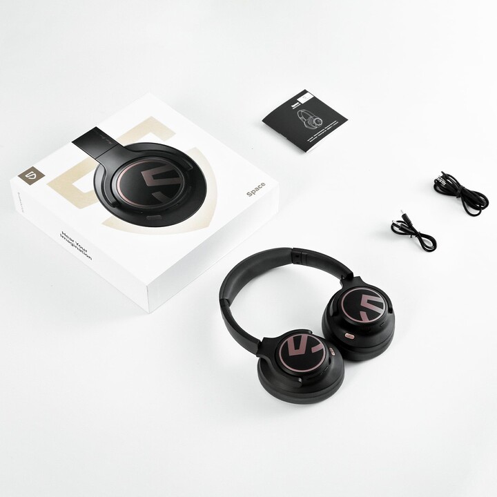SoundPEATS Space con Cancelación de Ruido Activa - Auriculares de Diadema Plegables Inalámbricos