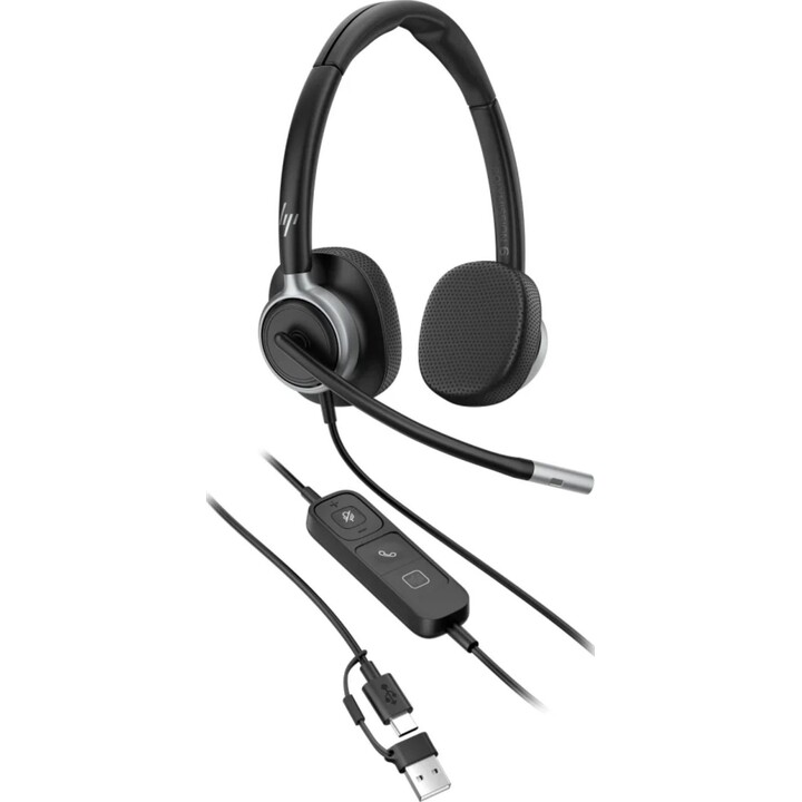 Auriculares estéreo con cable USB HP Poly Mission 625 (a granel)