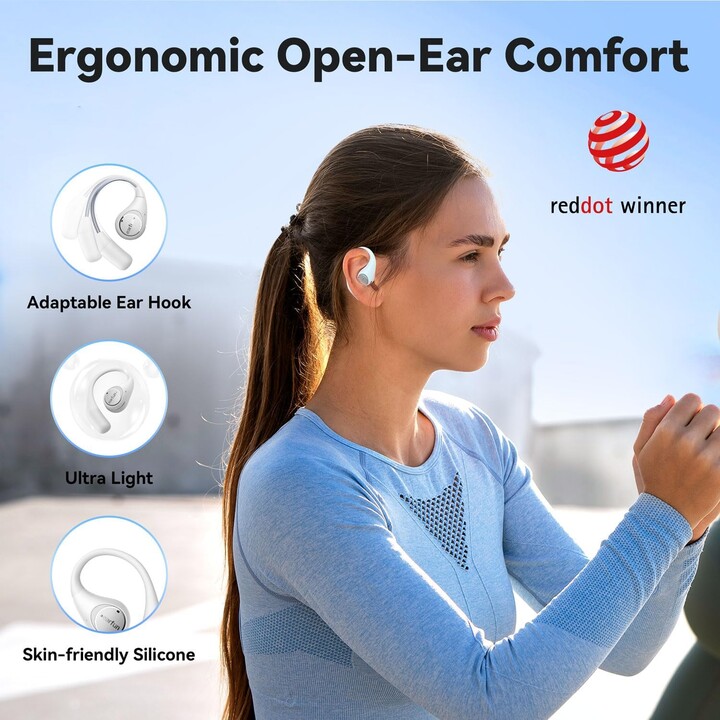 Earfun OpenJump TWS Blanco - Auricolari Bluetooth