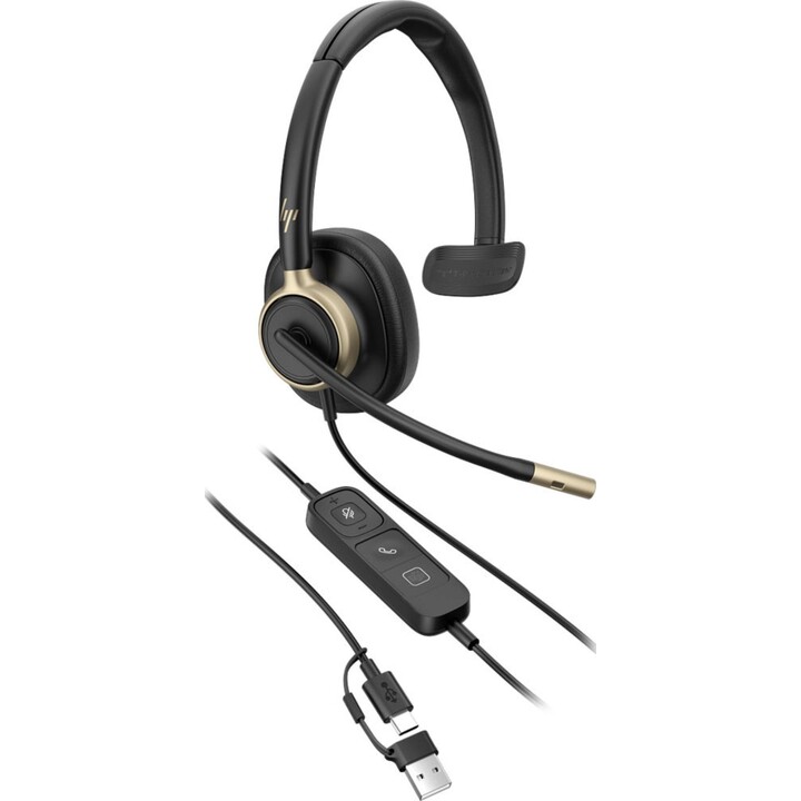 Auriculares HP Poly Mission 815 mono USB-C/A ANC