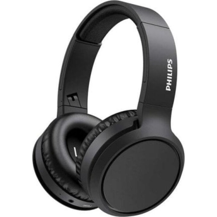 Auriculares Philips TAH5205BK/00 inalámbricos y con cable Bluetooth para llamadas y música negros