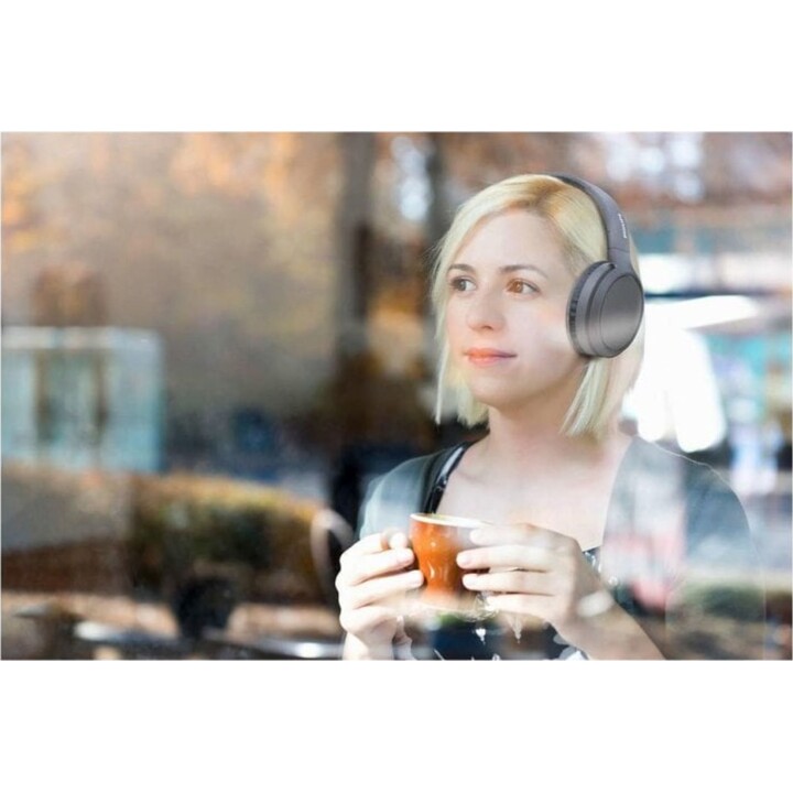 Auriculares Philips TAH5205BK/00 inalámbricos y con cable Bluetooth para llamadas y música negros