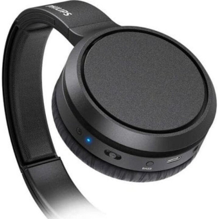 Auriculares Philips TAH5205BK/00 inalámbricos y con cable Bluetooth para llamadas y música negros