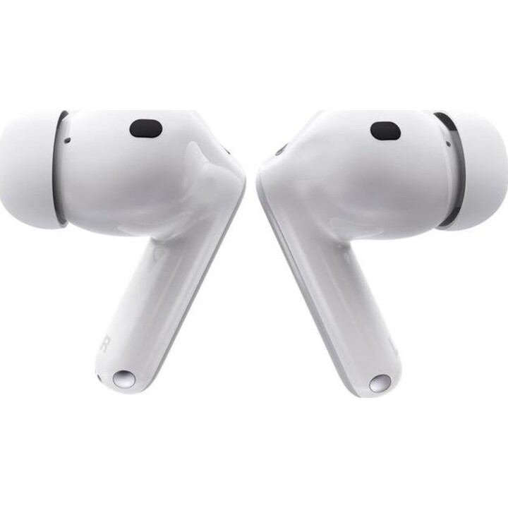 Écouteurs sans fil Bluetooth Motorola Moto Buds 2 Plus avec réduction de bruit et microphone, blancs
