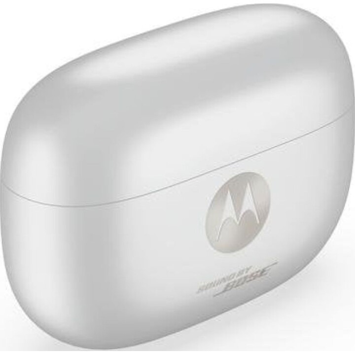 Écouteurs sans fil Bluetooth Motorola Moto Buds 2 Plus avec réduction de bruit et microphone, blancs