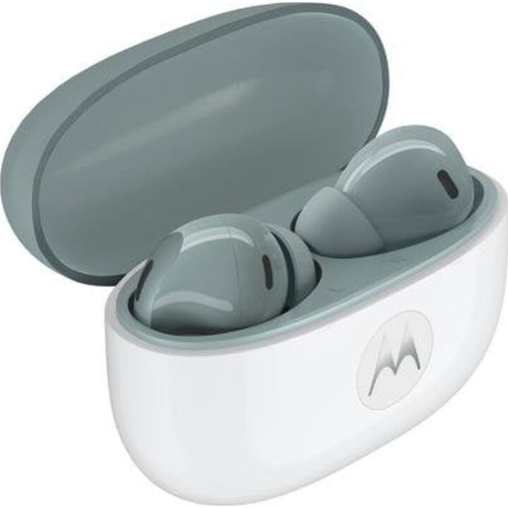 Auriculares Motorola Moto Buds 2 inalámbricos Bluetooth 6.0 con Cancelación de Ruido y protección IP54 gris
