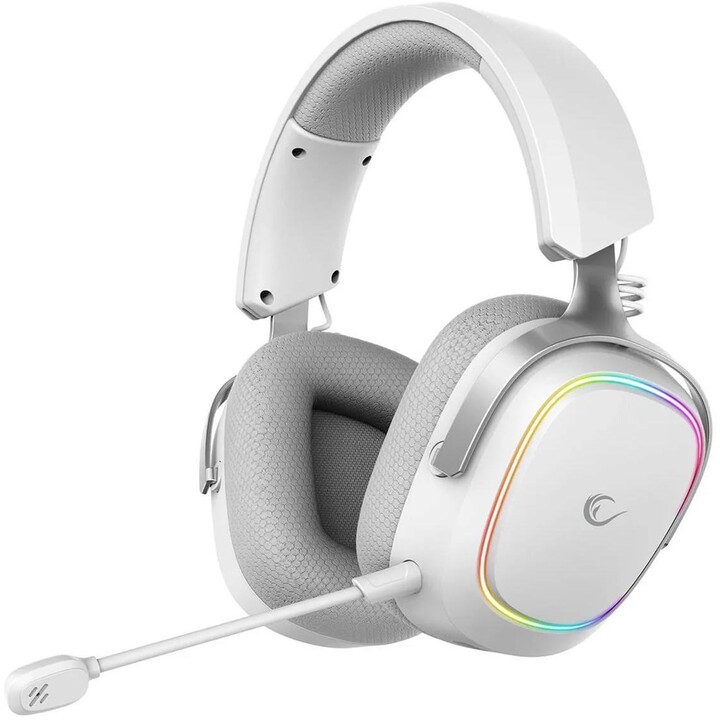Rampage RETSU Kopfhörer Kabellose Over-Ear-Kopfhörer BT 2.4G RGB weiß