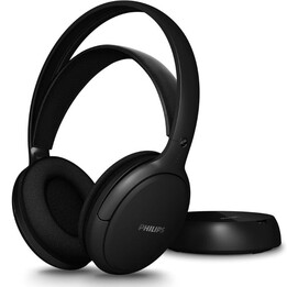 Fones de ouvido sem fio Philips SHC5200M2 / Conector de 3,5 mm / Preto
