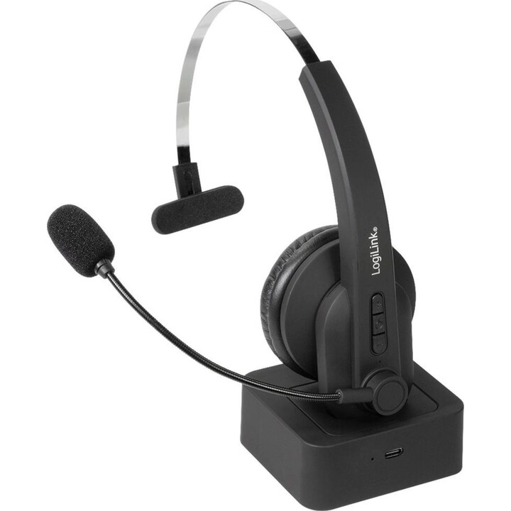 Logilink BT0059 Auriculares mono Bluetooth con soporte de carga