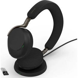 Jabra Evolve3 75 UC Link 390c WLC con cargador negro