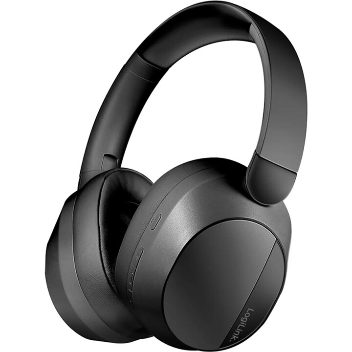 Logilink BT0071 BT6.0 Microphone casque à ondes sonores ANC Noir