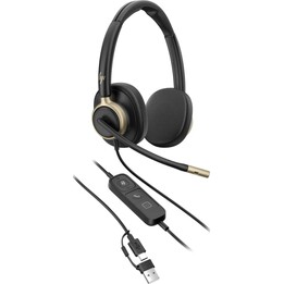 Auriculares estéreo con cable USB HP Poly Mission 825 (sin embalaje)