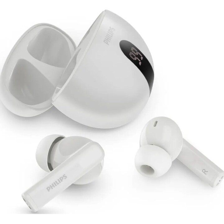 Philips TAT2520BK Auriculares TWS Bluetooth 5.4 con cancelación de ruido Blanco