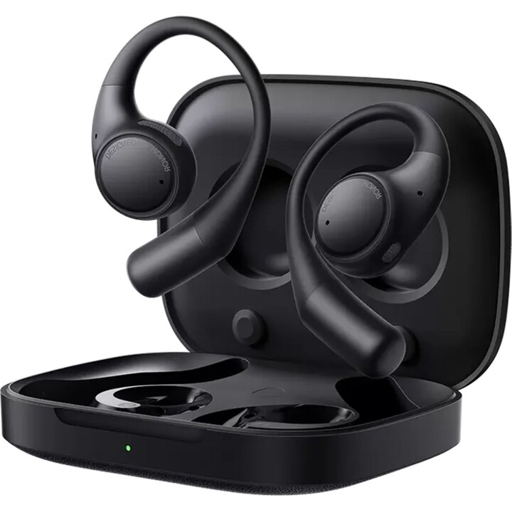 Honor Earbuds Auriculares abiertos con cancelación de ruido, auriculares abiertos Bluetooth 5.2, color negro
