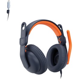 Logitech Zone Learn Auriculares supraaurales con cable, color azul
