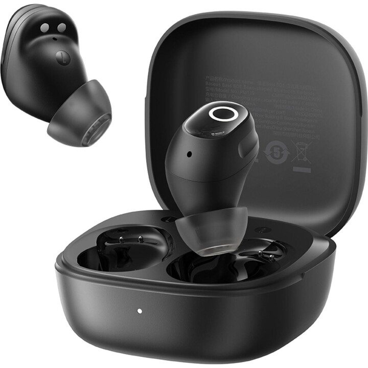 Baseus Bass BD1 TWS Auriculares In-Ear Bluetooth 5.4 35h con Estuche de Carga Negro