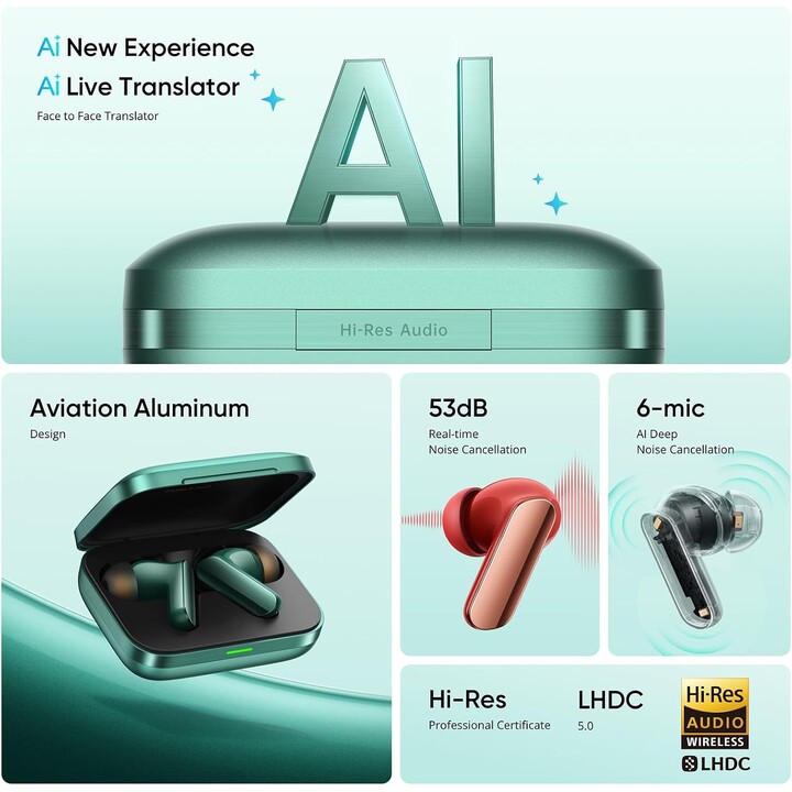 Realme Buds Air 7 Pro Gris Metálico