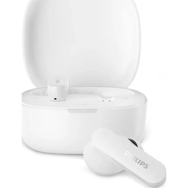 Auriculares inalámbricos TWS Philips TAT2200WT con cancelación de ruido y Bluetooth 6.0, color blanco
