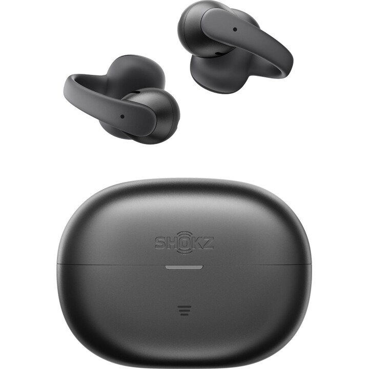 Auriculares SHOKZ OpenDots Air con diseño de oído abierto, Bluetooth 6.1 y 36 horas de autonomía, color negro