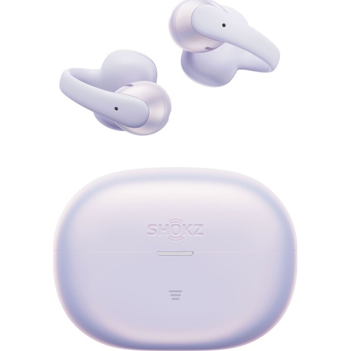 Auriculares SHOKZ OpenDots Air de oído abierto, Bluetooth 6.1, 36 h, color morado