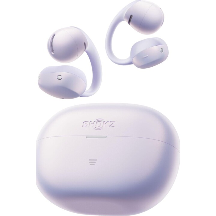 Auriculares SHOKZ OpenDots Air de oído abierto, Bluetooth 6.1, 36 h, color morado