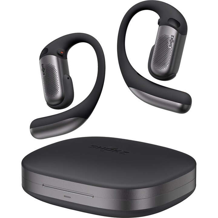 Casque Bluetooth 5.3 Shokz OpenFit Pro noir à oreillettes ouvertes, 12 heures d'autonomie (50 heures avec le boîtier)