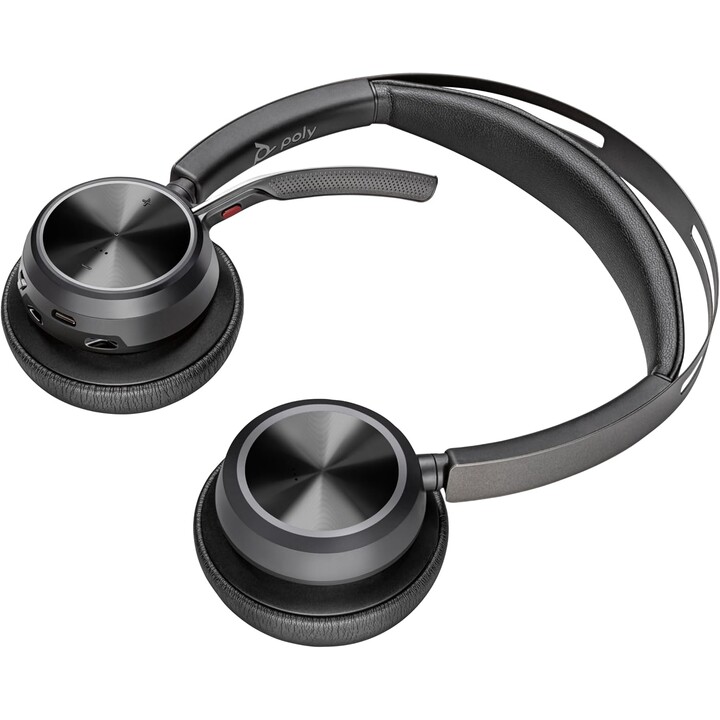 Fone de ouvido HP Poly Voyager Focus 2-M USB-DC, adaptador USB-C/A, base de carregamento, oferta especial para clientes 1