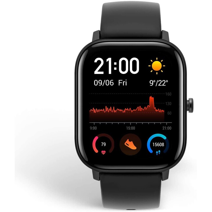 Reloj inteligente Amazfit GTS con pantalla AMOLED de 1,65 pulgadas y GPS – Rojo bermellón