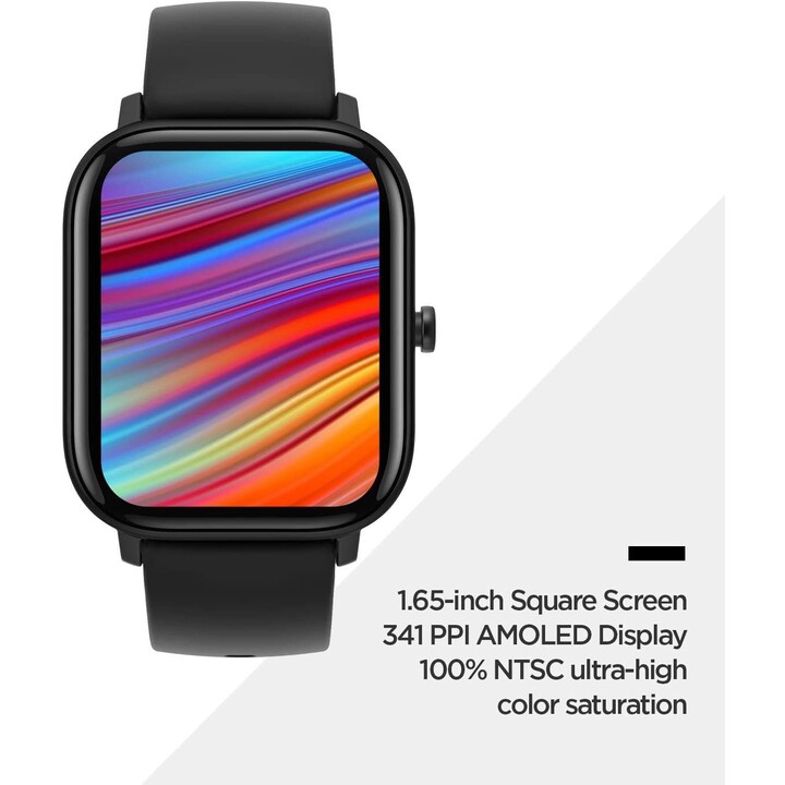 Reloj inteligente Amazfit GTS con pantalla AMOLED de 1,65 pulgadas y GPS – Rojo bermellón