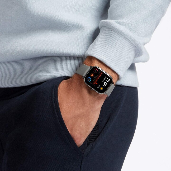 Reloj inteligente Amazfit GTS con pantalla AMOLED de 1,65 pulgadas y GPS – Rojo bermellón