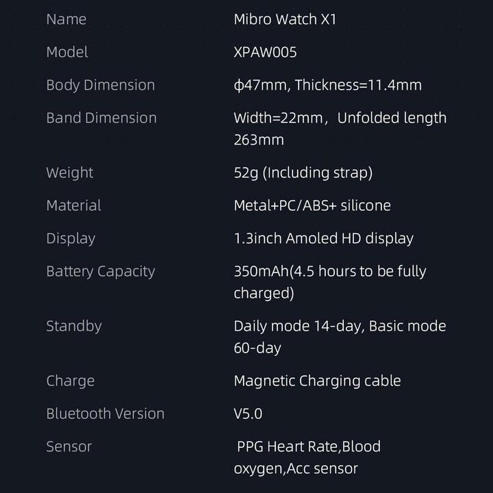 Xiaomi Mibro X1 Negro