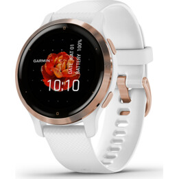 Smartwatch Garmin Venu 2S Notificaciones/ Frecuencia Cardíaca/ GPS/ Oro Rosa y Blanco