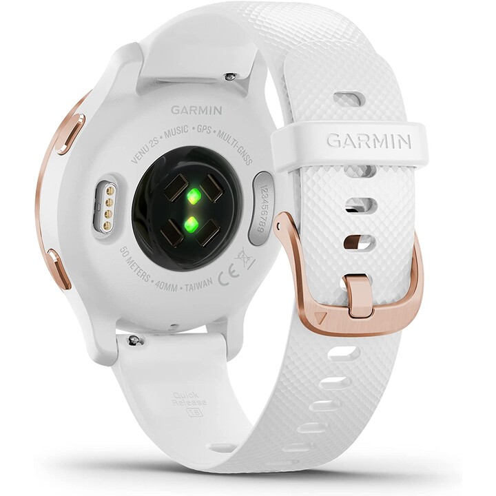 Smartwatch Garmin Venu 2S Notificaciones/ Frecuencia Cardíaca/ GPS/ Oro Rosa y Blanco