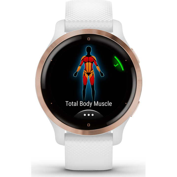 Smartwatch Garmin Venu 2S Notificaciones/ Frecuencia Cardíaca/ GPS/ Oro Rosa y Blanco