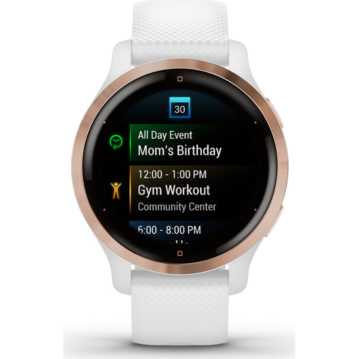 Smartwatch Garmin Venu 2S Notificaciones/ Frecuencia Cardíaca/ GPS/ Oro Rosa y Blanco