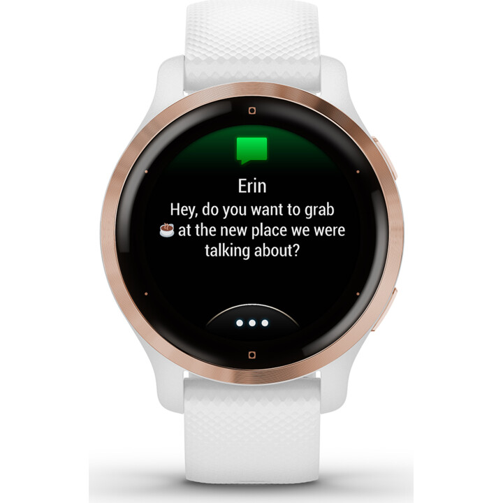 Smartwatch Garmin Venu 2S Notificaciones/ Frecuencia Cardíaca/ GPS/ Oro Rosa y Blanco