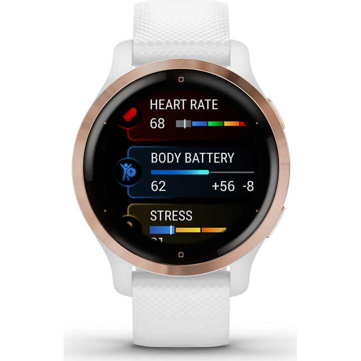 Smartwatch Garmin Venu 2S Notificaciones/ Frecuencia Cardíaca/ GPS/ Oro Rosa y Blanco