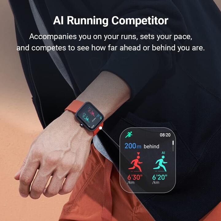 Xiaomi Maimo Watch Negro/Correa Naranja - Reloj inteligente