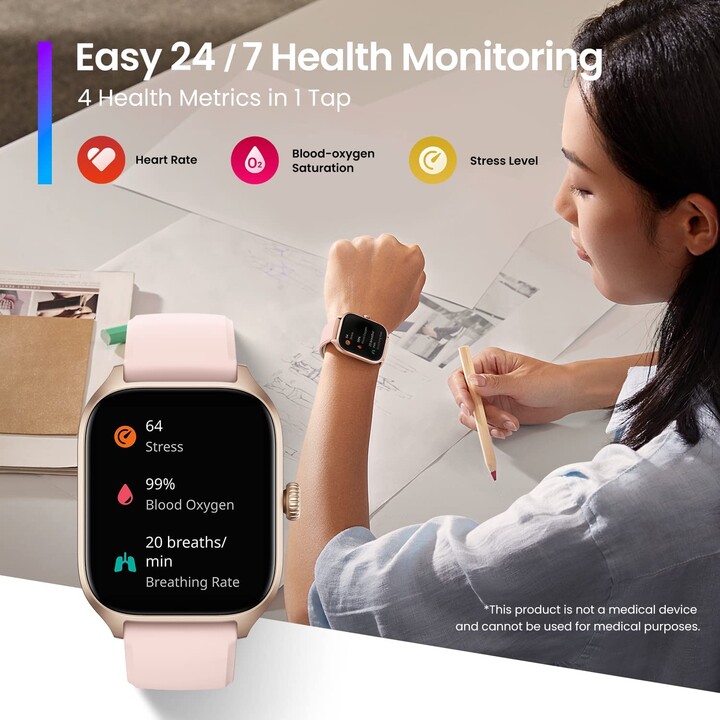 Amazfit GTS 4 Brown - Smartwatch