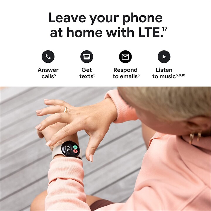 Google Pixel Watch WiFi 41mm Caja Dorado y Correa Deportiva Avellana