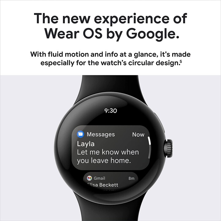 Google Pixel Watch WiFi 41mm Caja Dorado y Correa Deportiva Avellana