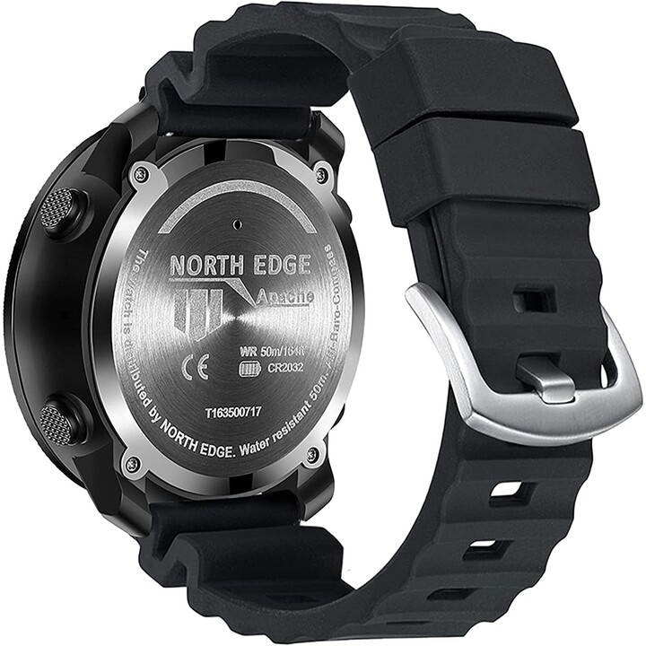North Edge Apache with Silicone Strap Black