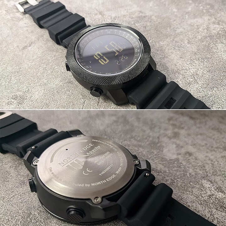 North Edge Apache with Silicone Strap Black