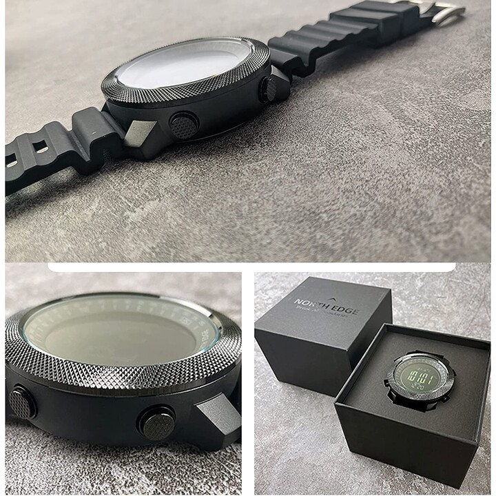 North Edge Apache with Silicone Strap Black