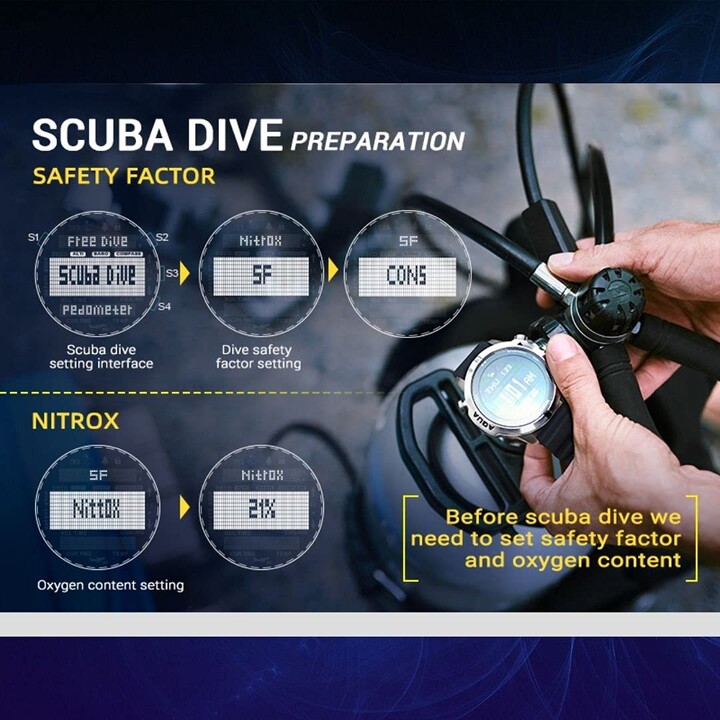 North Edge Aqua Negro - Reloj de Buceo